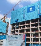 廣州萬(wàn)博廣場(chǎng)爬架葫蘆案例